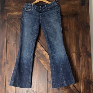 Citizen of Humanity Blue Women's Jeans low waist stretch flare-style Naomi